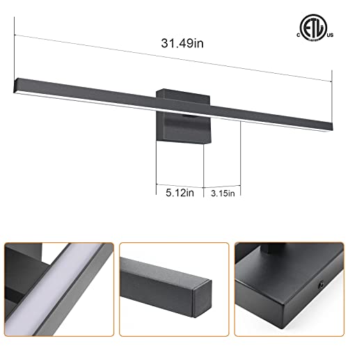 Modern Bathroom Vanity Light 31.5 inch