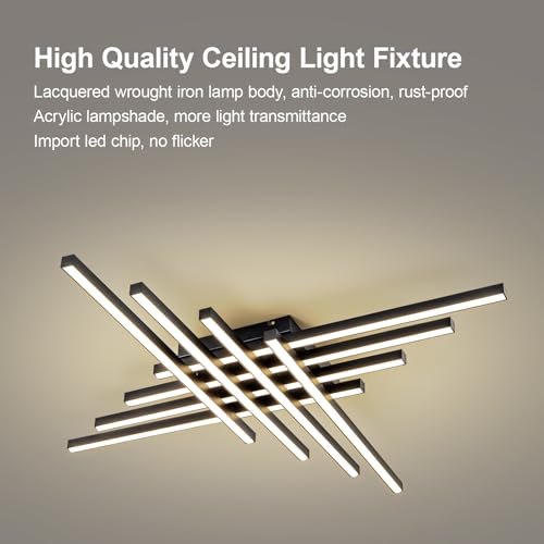 45.7" Modern Ceiling Light with Remote