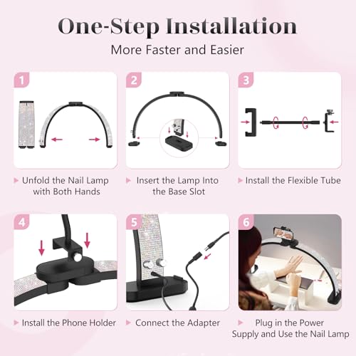 Half Moon Manicure Table Light