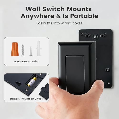 Wireless Light Switch and Receiver Kit