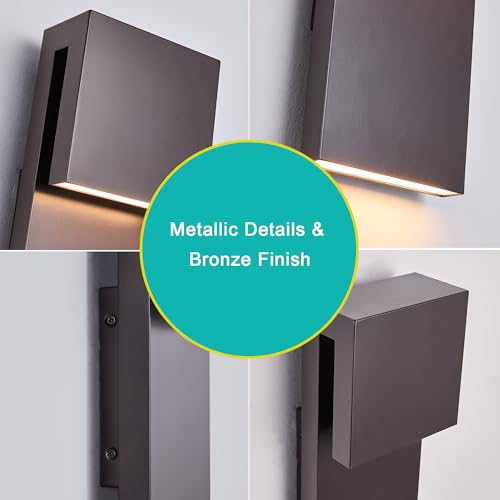 Outdoor Wall Lights Modern Exterior Lighting Fixtures (2 Count)