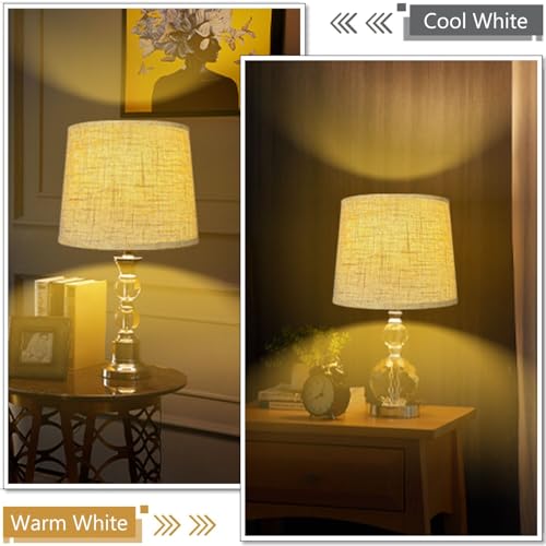Lamp Shade Beige Drum Lampshades for Table & Floor Lamps (2 Count)