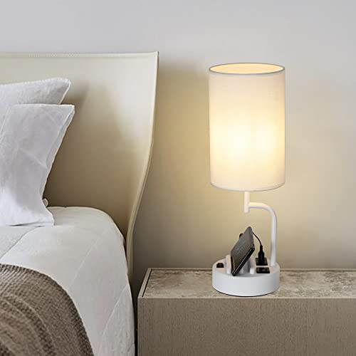 Table Lamp with 3 USB Charging Ports (2 Count)