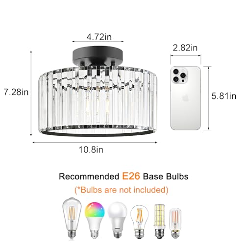 Crystal Ceiling Light Fixture