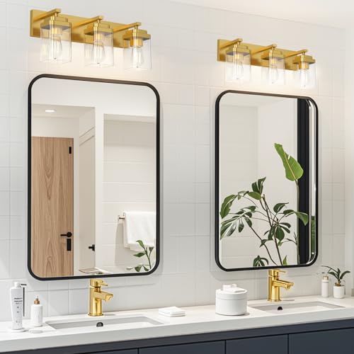 Brushed Gold Bathroom Light Fixtures