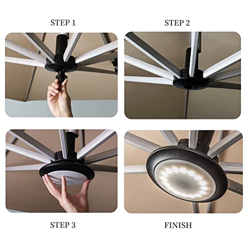 Patio Umbrella Light for Purple Leaf Cantilever Umbrella