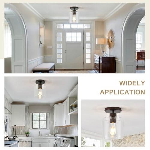 Oil Rubbed Bronze Semi Flush Mount Ceiling Light