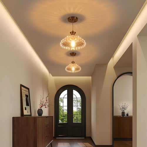 Amber Glass Pendant Lights
