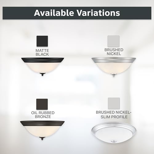 11 Inch Integrated LED Flush Mount Ceiling Light (2 Count)