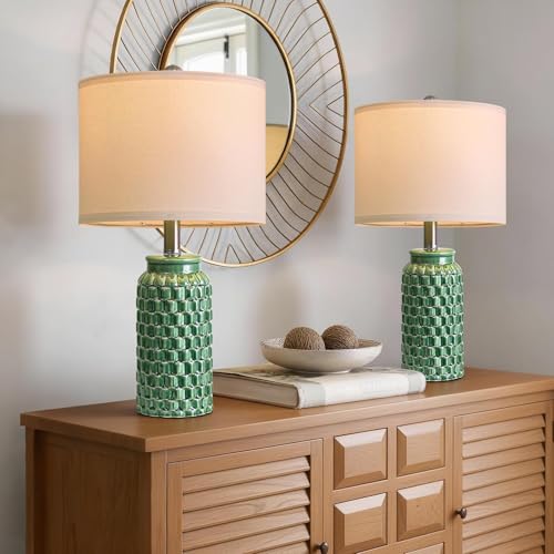 20.5" Ceramic Table Lamps Set of 2 (2 Count)