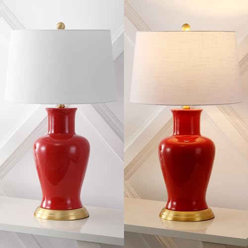 Julian Classic Ceramic Urn Metal LED Table Lamp 29"