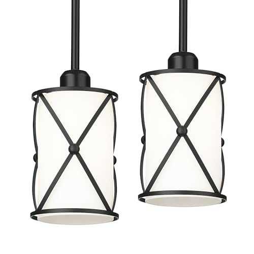 Glass Pendant Lights Kitchen Island (2 Count)