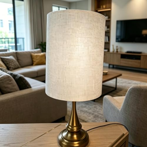Qvteken Drum Lamp Shades Set of 2 for Table Lamps