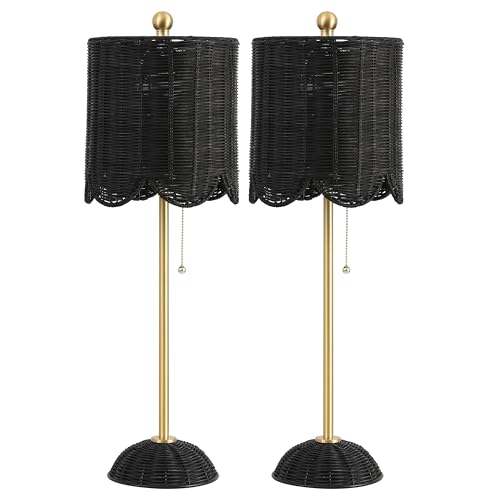 Celerie 27.5" Rattan Buffet Lamp (2 Count)