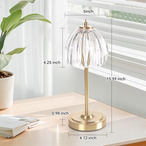 Tulip Table Lamp with 5000mAh Battery & Touch Control