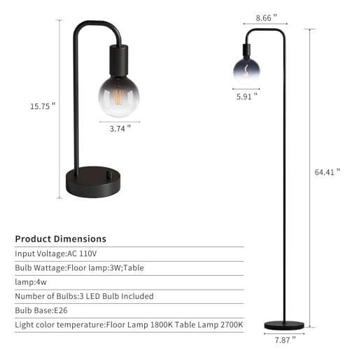 Industrial Lamp Set 3 Piece (3 Count)