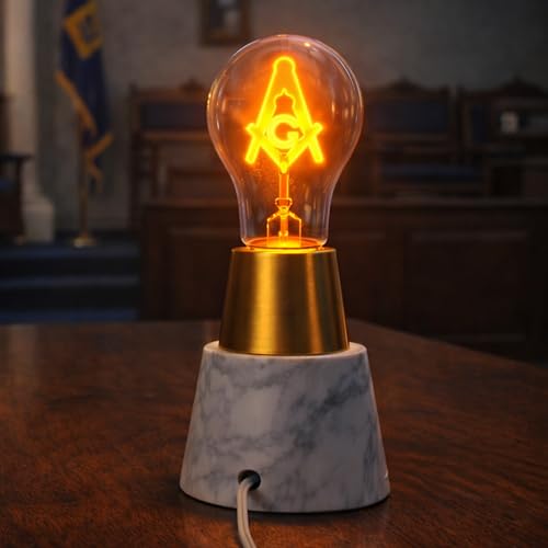 120V Freemason Square & Compass Masonic Light Bulbs (8 Count)