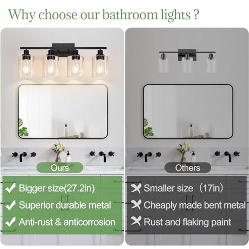 4 Light Bathroom Light Fixtures