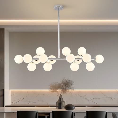 Glass Globe Sputnik Chandelier