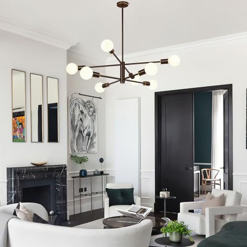 11" 52" Height Adjustable Modern Chandelier Ceiling Light Fixture