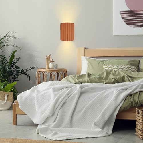 Modern LED Wall Sconce Minimalist Resin Wall Light Nordic Style Half