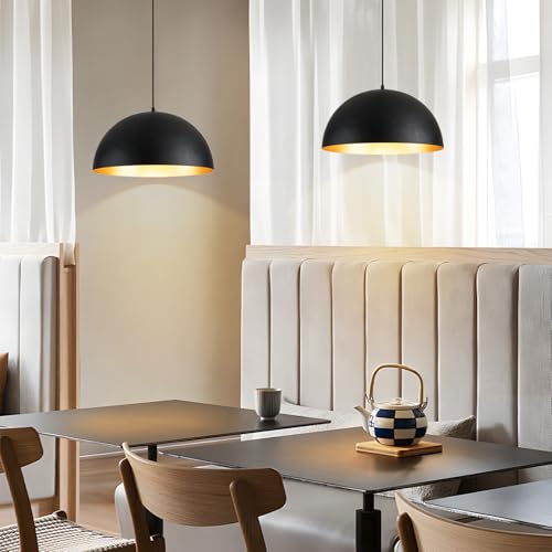 16" Dome Farmhouse Pendant Lights for Kitchen Island