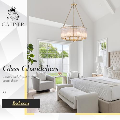 Modern 20" Crystal Glass Chandelier 6