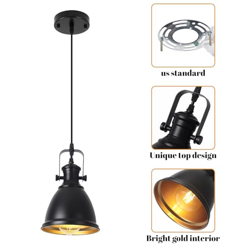 Black Pendant Light 2 Pack (2 Count)