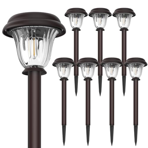 8 Pack Solar Lights Outdoor (8 Count)