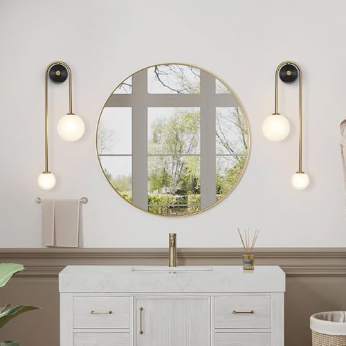 Globe Glass Wall Sconce (2 Count)