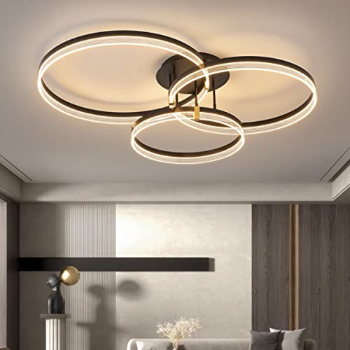 Chaners Ceiling Light Acrylic Ring Ceiling Light LED with Remote Control Dining Room Bedroom Lamp Living