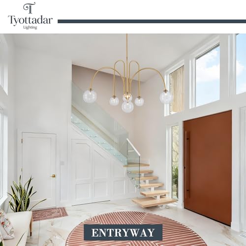 Modern Gold Sputnik Light Fixture