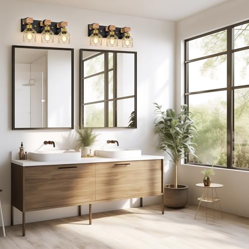 Black and Gold Vanity Light