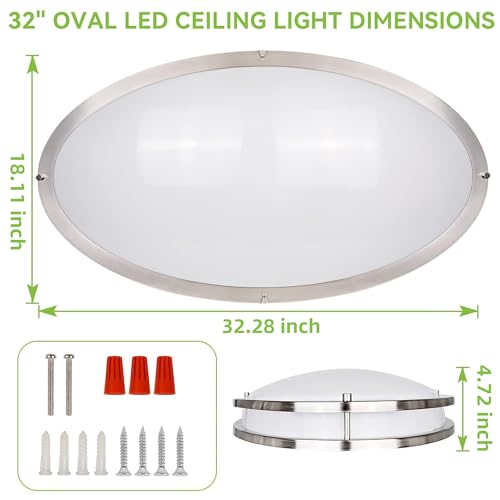 32 Inch Oval LED Ceiling Light