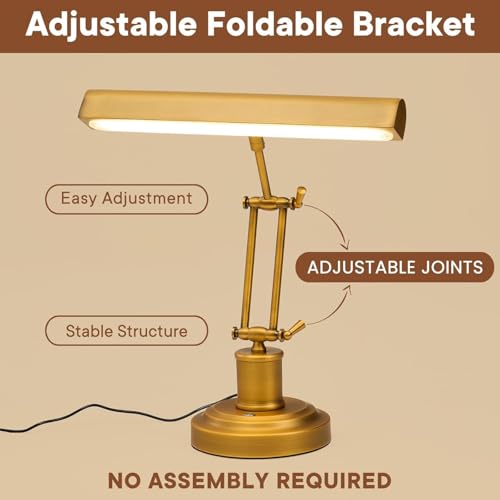 Brass Finish Piano Lamp