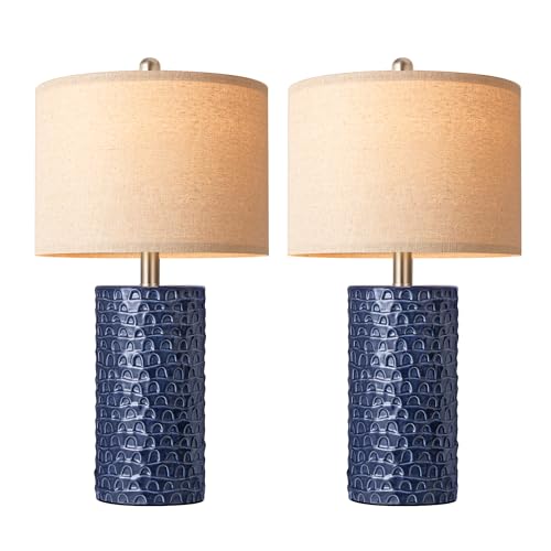 23" Modern Ceramic Table Lamp Set of 2 (2 Count)