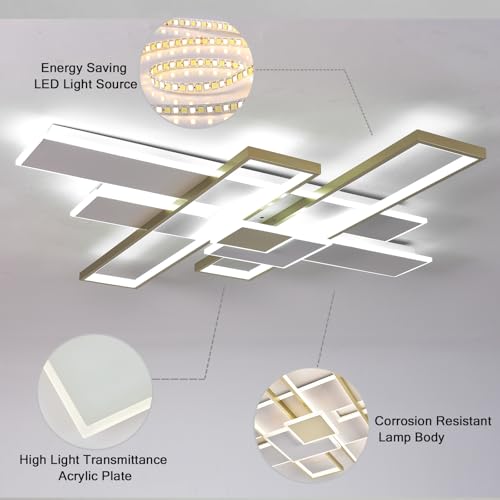 119W Large Modern LED Ceiling Lights for Living Room