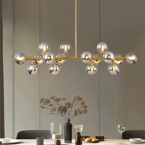 Glass Globe Sputnik Chandelier