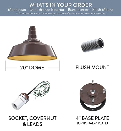 Industrial Pendant Light 20 Inch Extra Large Steel