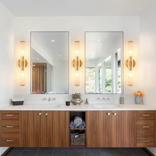 Gold Battery Operated Wall Sconces 1 Pack