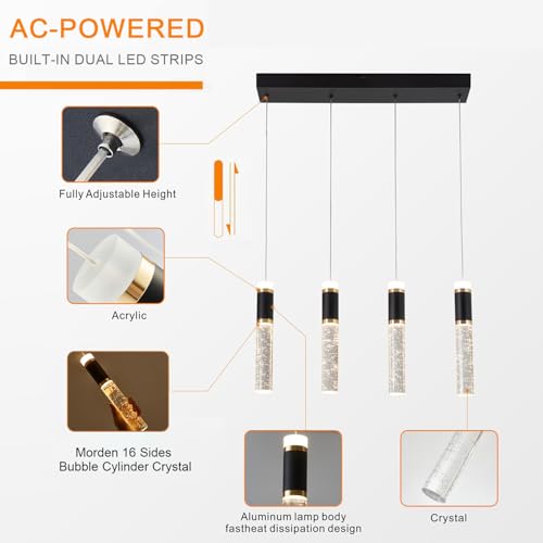4 Light Modern LED Chandelier