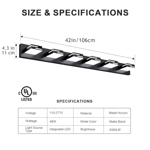 LED Modern Bathroom Vanity Light Fixtures