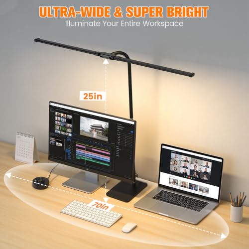 Desk Lamp for Home Office (Black)