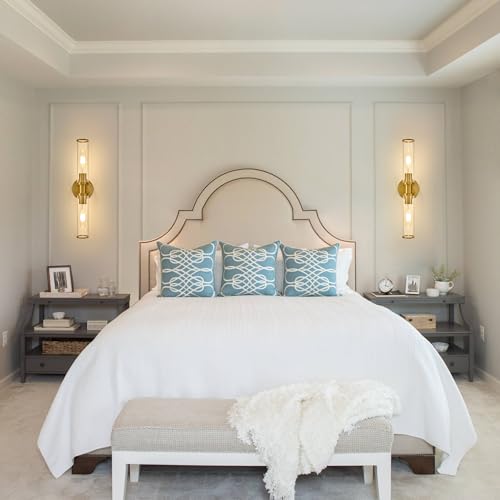 8000mAh Wireless Wall Sconces with Remote Control 3000K (2 Count)