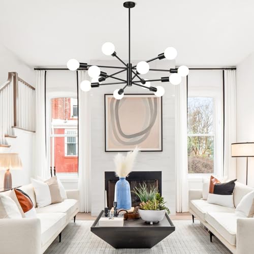 11" 52" Height Adjustable Modern Chandelier Ceiling Light Fixture