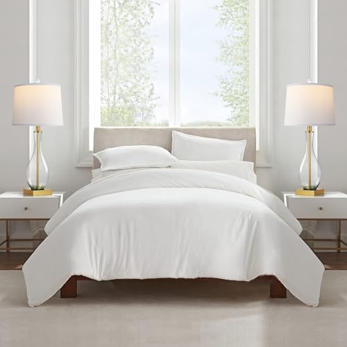 27" Glass Table Lamps with USB Ports (2 Count)
