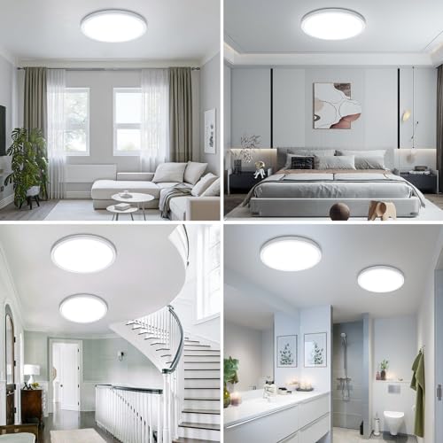 6 Pack 12" LED Flush Mount Ceiling Light 5000K (6 Count)
