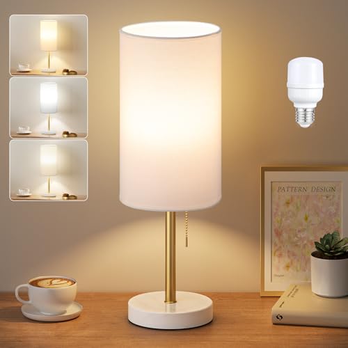 17" Bedside Table Lamp for Bedroom