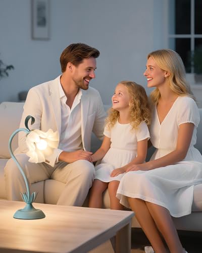 Flower Table Lamp Cute Desk Lamp for Bedroom Home Decor
