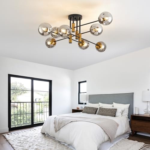 8 Light Sputnik Ceiling Light Fixture